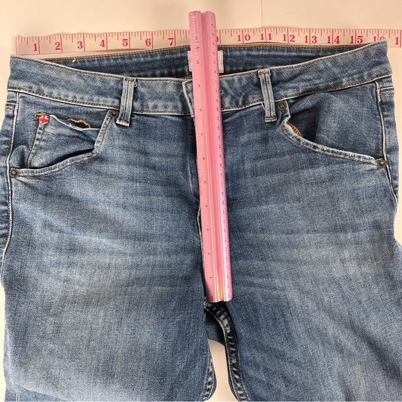 Hudson Jeans Women’s 31 Bacara Crop Straight Cuffed MONMARTRE Medium Wash - Picture 11 of 14